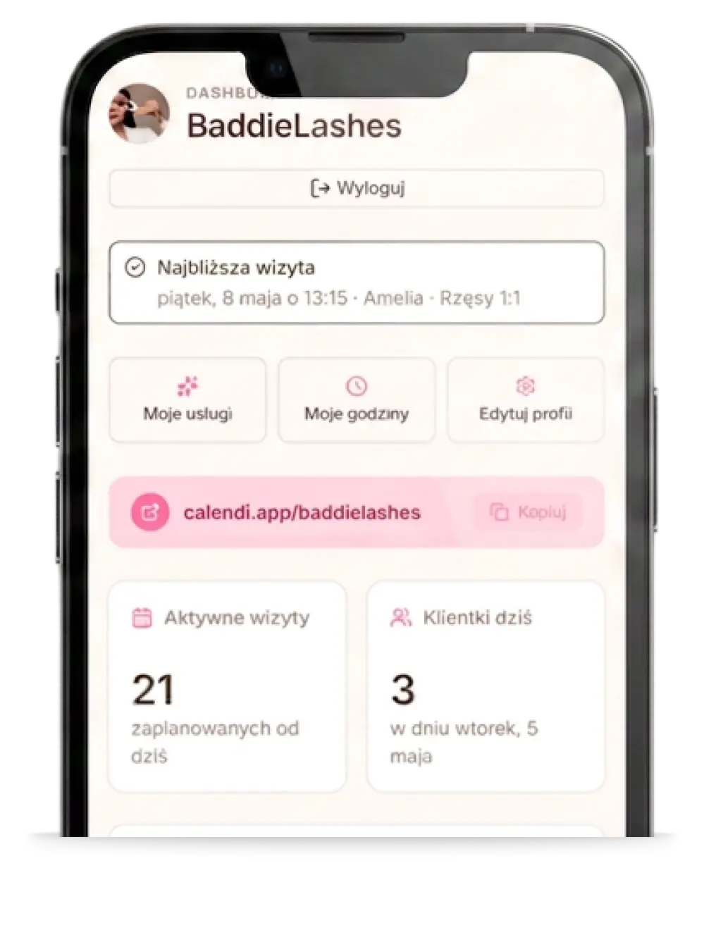Calendi dashboard
